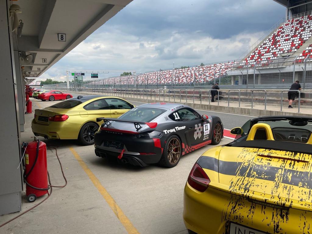 Sport cars on track